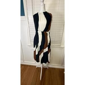 Kate Spade New York Colorblock Sleeveless Midi Dress Size 8